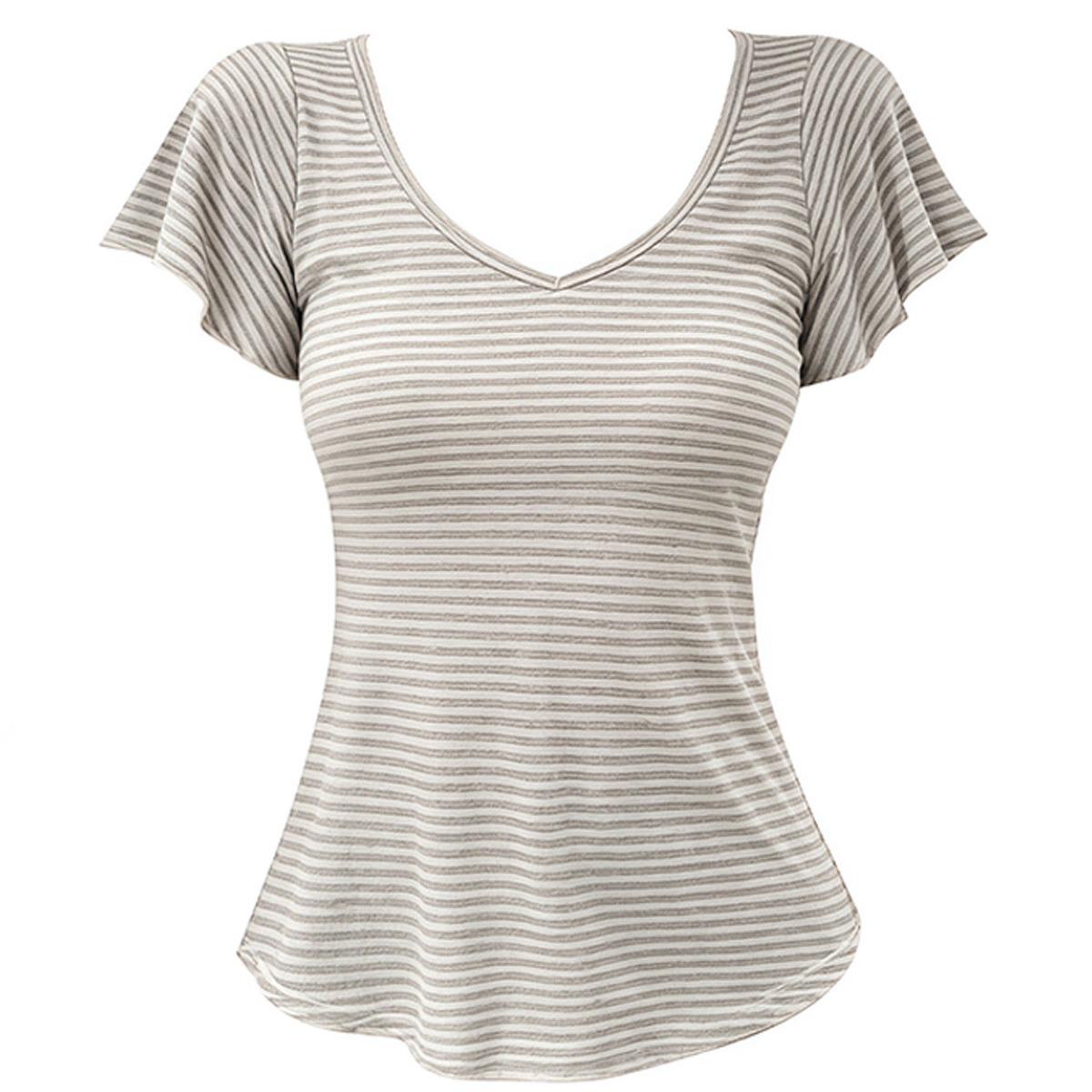 Women's Cotton Long Sleeve Polo Neck Slim Fit Top with Polka Dots - Image 5