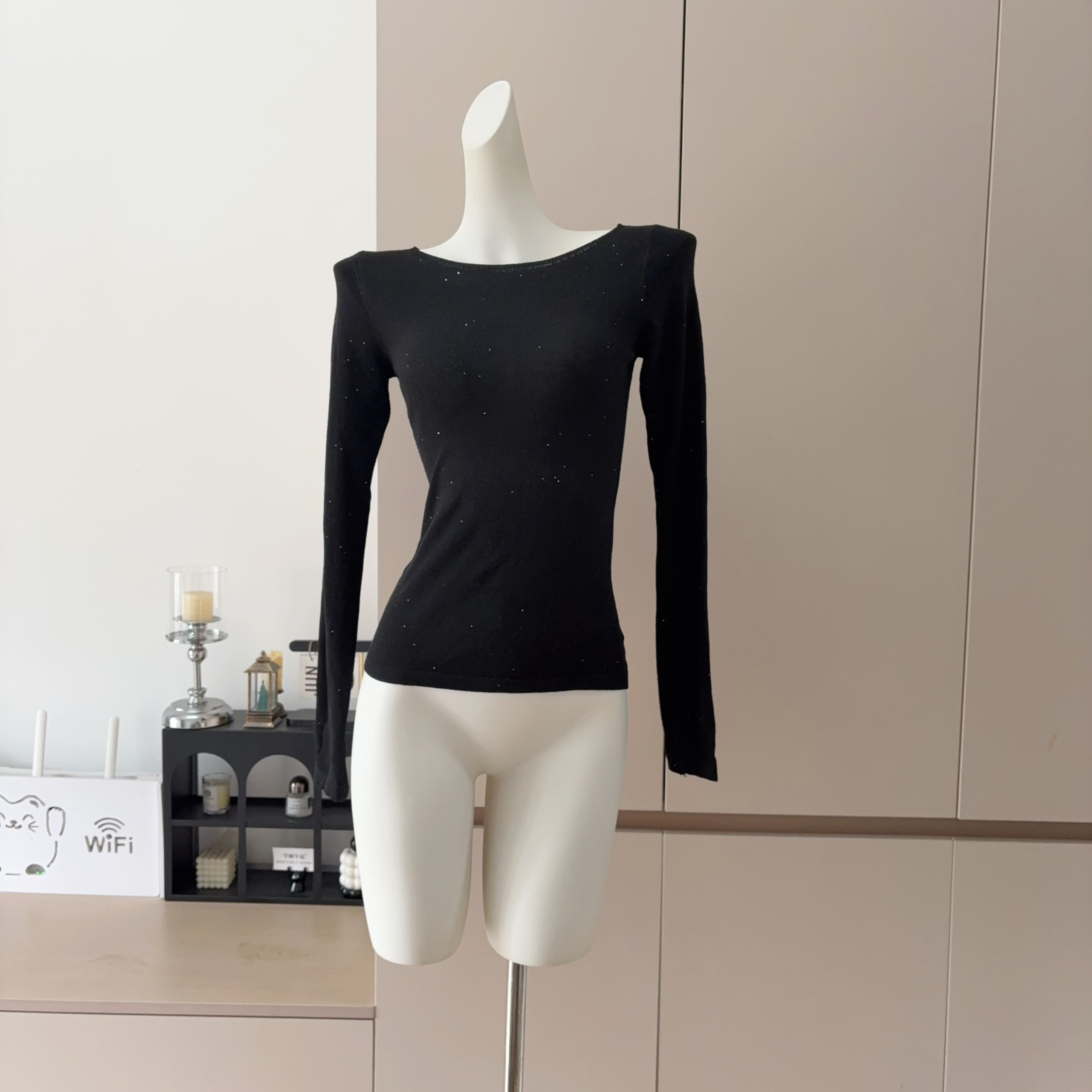 2026 Early Autumn Korean Style One Shoulder Cutout Slim Knit Top Women - Image 5